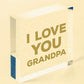 Silver Heart Tin Grandpa Gift Christmas Birthday Present To Say I Love You