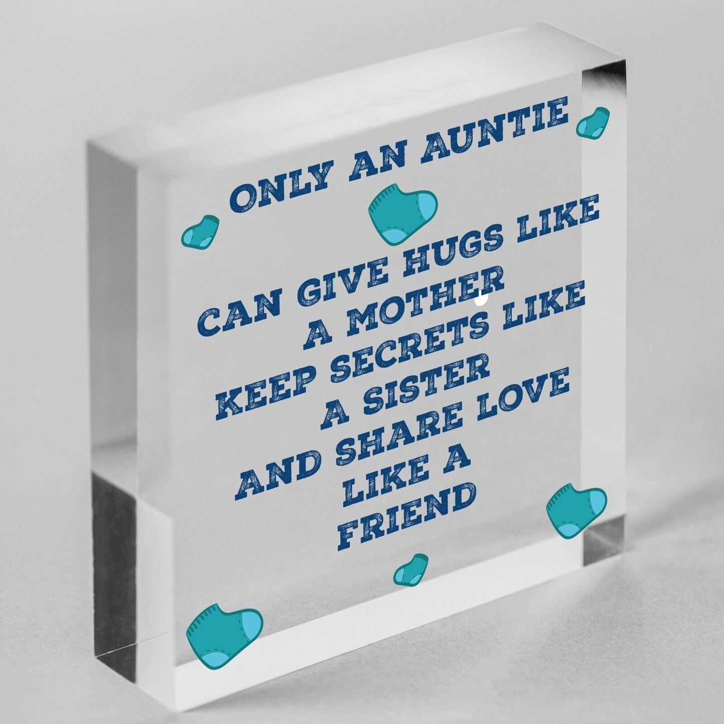 Auntie Aunty Aunt Sister Gifts Wooden Heart Plaque Christmas Present For Her