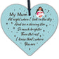 Mum Memorial Gift Engraved Mirror Acrylic Heart Christmas Memorial Bauble Gifts