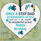 Stepdad Gifts Dad Birthday Gift Thank You Wood Heart Sign Son Kids Gift For Him