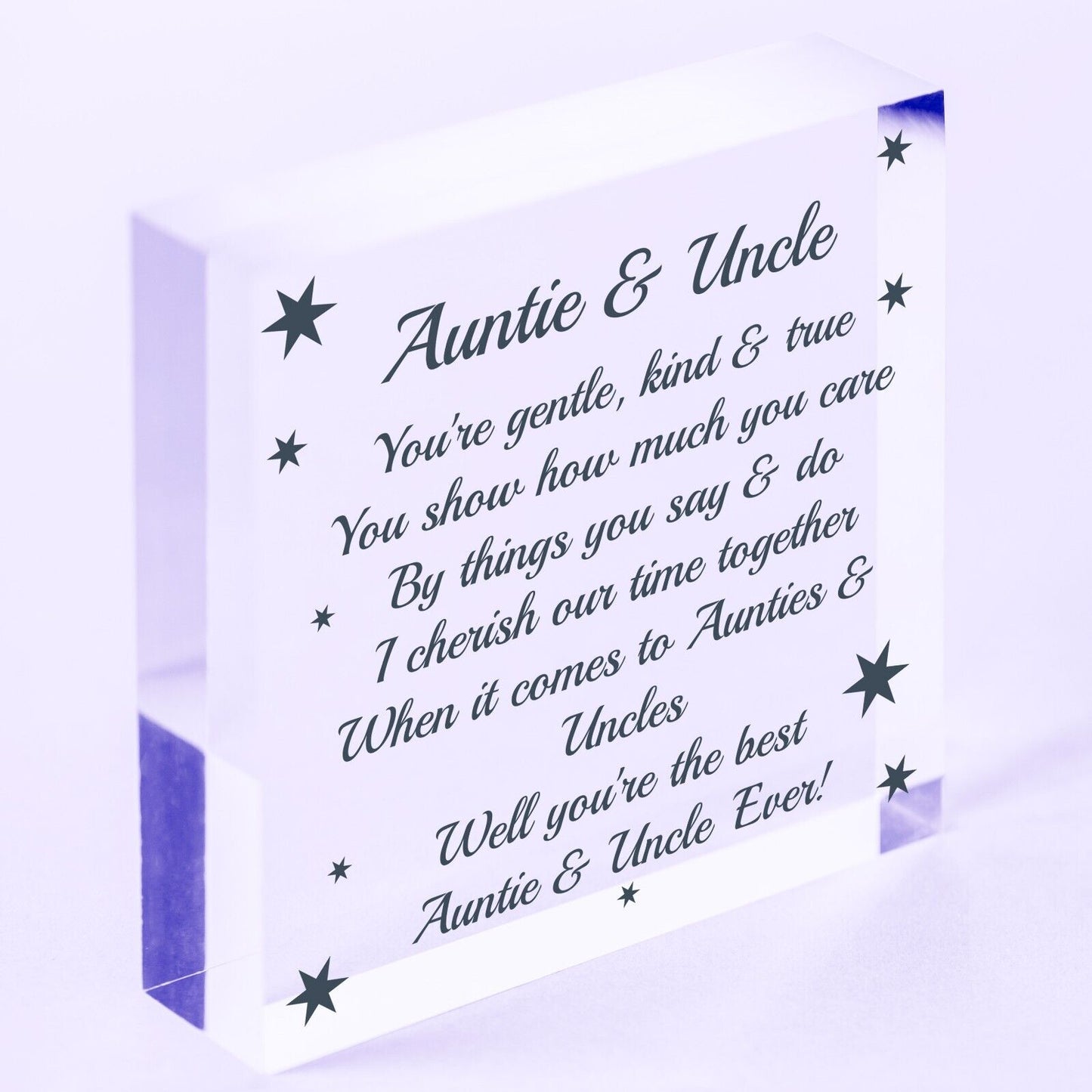 Auntie Plaque Heart Auntie Birthday Christmas Gift From Niece Nephew Sister Gift