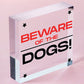 Beware Of The Dogs Novelty Wooden Hanging Shabby Chic Plaque Dog Owner Sign Gift