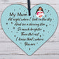 Mum Memorial Gift Engraved Mirror Acrylic Heart Christmas Memorial Bauble Gifts