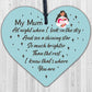 Mum Memorial Gift Engraved Mirror Acrylic Heart Christmas Memorial Bauble Gifts