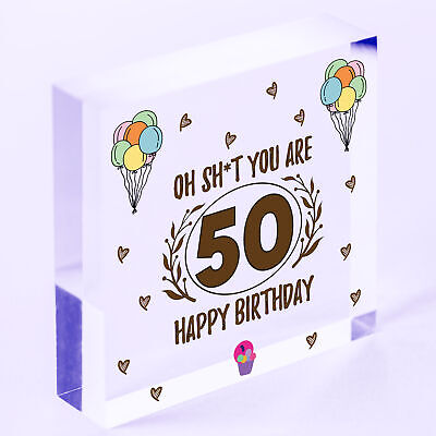 50th Birthday Gifts For Women 50th Birthday Gifts For Men Wooden Heart Keepsake