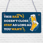 Funny Man Cave Bar Sign Hanging Garage Pub Garden Plaque Beer Alcohol Gift