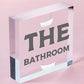 Bathroom Accessories Plaques Sign Novelty Home Decor Grey / Beige Toilet Gifts