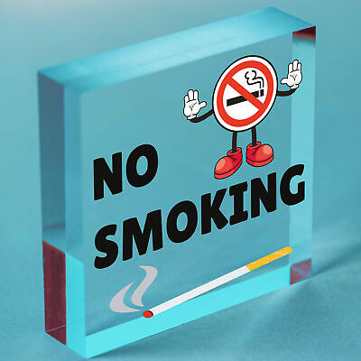 No Smoking Area Hanging Sign Hotel Garden Pub Bar Door Wall Warning Plaque