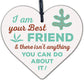 Best FRIEND Christmas Gift For Girls Heart Funny Friendship Gift Birthday Plaque