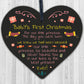 Baby's First Christmas Wooden Heart Bauble Tree Decoration Gift For Daughter