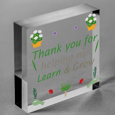 THANK YOU GIFT For Teacher, Teaching Assistant, Nursery Teacher Wood Heart