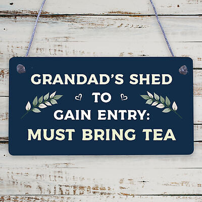 Grandad's Shed Plaque Garden Shed Summer House Sign Dad Fathers Day Gift For Him