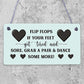 Wedding Reception Decor Flip Flop Grab A Pair And Dance Prop Hanging Plaque Sign