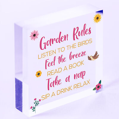 Garden Plaque Hanging Summer House Garden Shed Gifts For Mum Nan Nanny