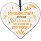 Congratulations Retirement Sign Novelty Keepsake Leaving Work Present Friendship