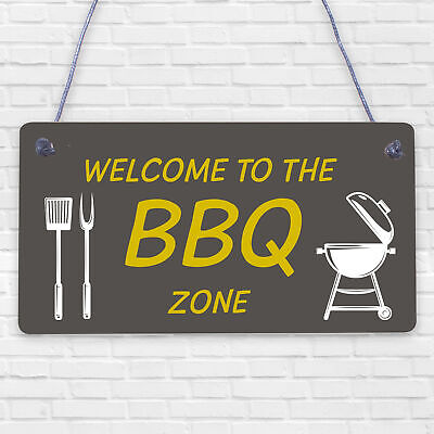 Funny BBQ Sign Barbecue Sign Welcome Sign Garden Summerhouse Outdoor Sign