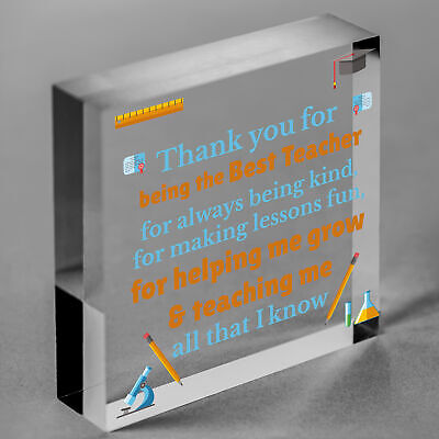 Thank You Best Teacher Gift Heart Best Nursery Gift For Children Leaving Present