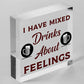 FUNNY MAN CAVE / Alcohol Wine Friendship Gift Hanging Plaque Home Bar Pub Sign