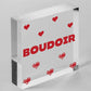 Boudoir Hanging Plaque Home Decor Bedroom Sign New Home Gift Decoration