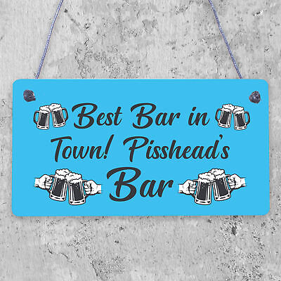 Home BAR Sign Funny Gin Beer Vodka Plaque Garden Shed Pub Sign Friendship Gift