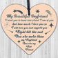 Best Friend Gift Boyfriend Anniversary Birthday Christmas Card Gift Wooden Heart