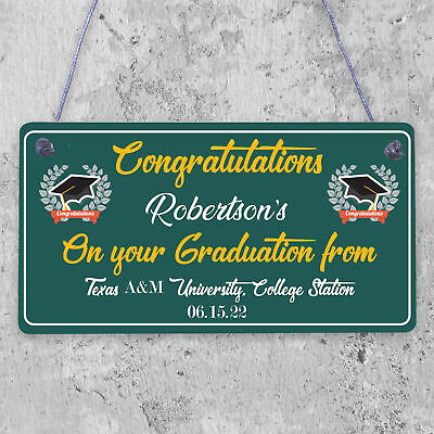 Graduation Gift For Him For Her Hanging Plaque Daughter Son Graduation Uni Gift