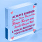 Stronger Inspirational Wall Plaque Friendship Gifts Quote Heart Friend Love Sign