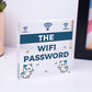 The Wifi Password Chalkboard Home Decor Gift Plaque Home Internet Sign FRIEND