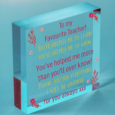 Teacher Gifts Poem Special Thank You Gift For Nursery Teacher Assistant Heart