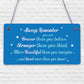 Braver Stronger Beautiful Quote Wallet Insert Friendship Gift Birthay Christmas