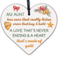 Best Friend Auntie Handmade Heart Gift Wooden Chic Sign Birthday Keepsake