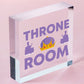 Throne Room Bathroom Toilet Door Plaque Bathroom WC Ladies Gents Sign Funny Gift