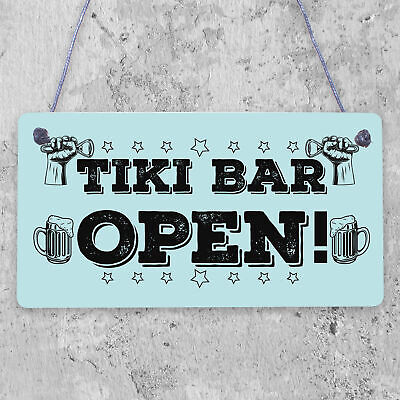 Welcome Tiki Bar Signs Novelty Bar Decor Gifts Hanging Signs For Home Bar Gifts