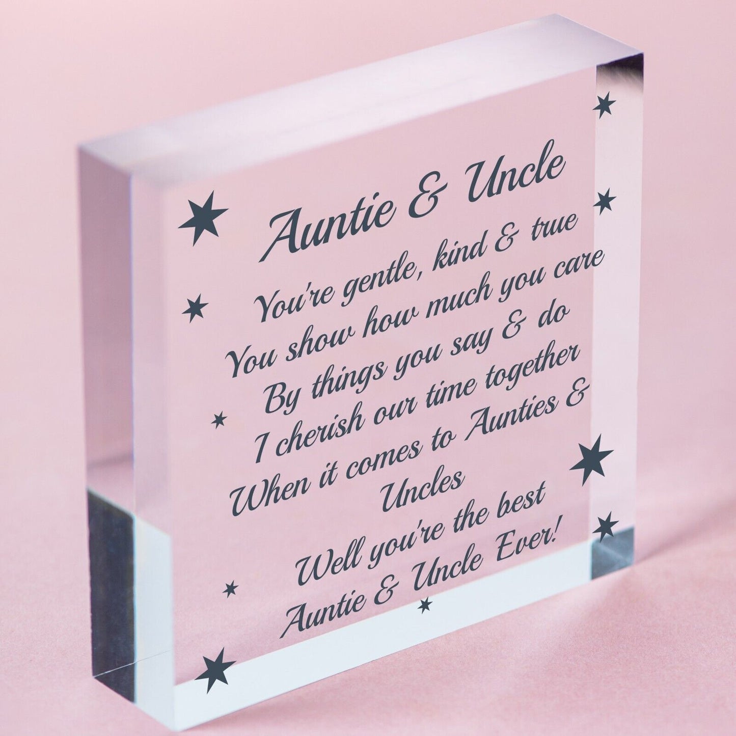 Auntie Plaque Heart Auntie Birthday Christmas Gift From Niece Nephew Sister Gift