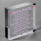 Soulmate I Love You Cute Christmas Gift Hanging Heart Plaque Valentines Day Sign