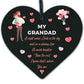 Memorial Gift For Grandad Acrylic Heart Christmas Memorial Decoration Gifts