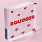 Boudoir Hanging Plaque Home Decor Bedroom Sign New Home Gift Decoration