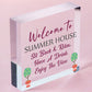 Novelty Summer House Signs Garden Shed Plaques Home Decor Gifts For Him Her