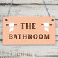 Bathroom Accessories Plaques Sign Novelty Home Decor Grey / Beige Toilet Gifts