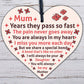 Mum Garden Memorial Gift Wooden Heart Grave Plaque Gifts For Mum In Memory Sign