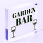 Shabby Chic Garden Bar Sign Hanging Wall Sign For Bar Summerhouse Alcohol Gift