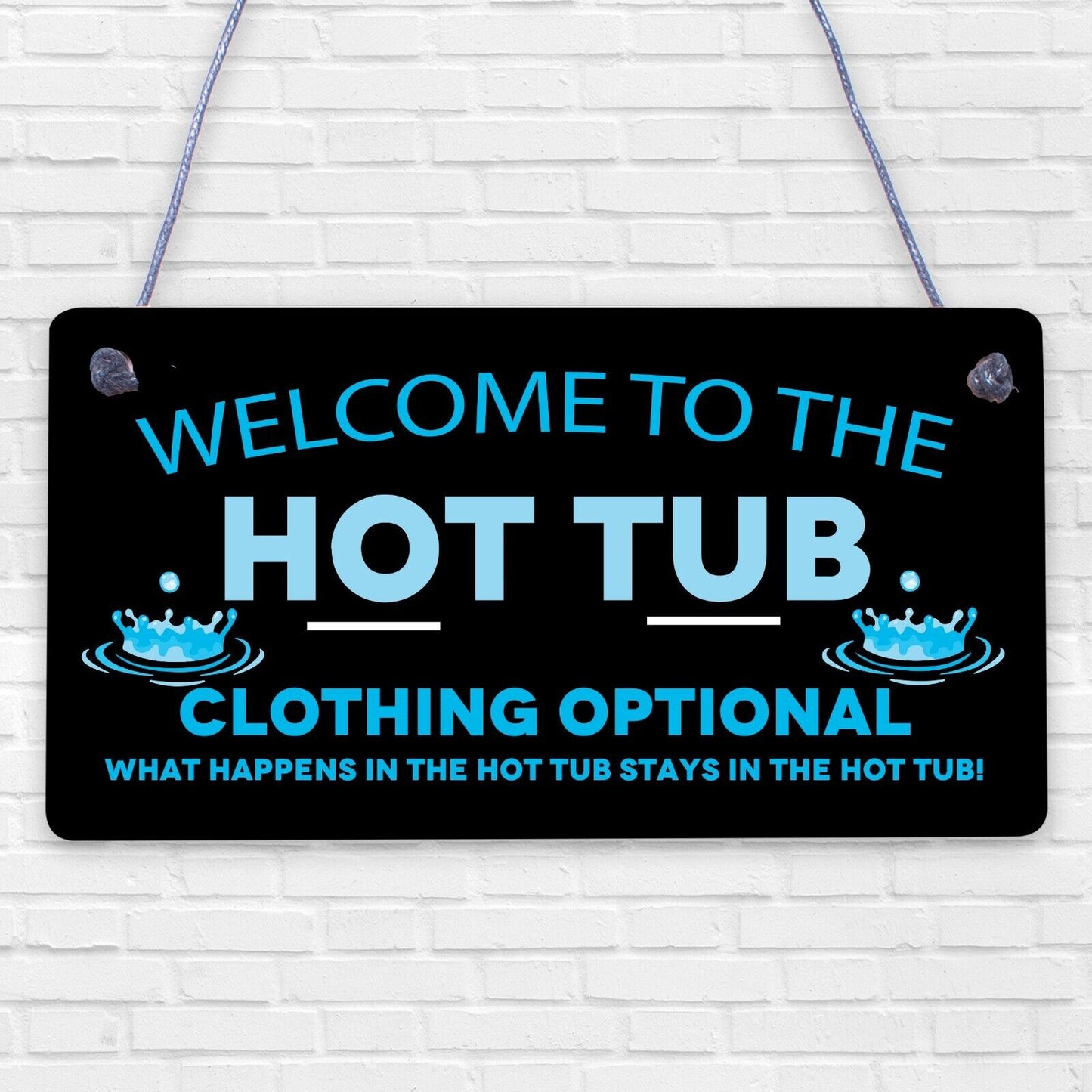 Hot Tub Wooden Sign Hot Tub Signs & Plaques Shed Sign Summer House