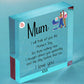 In Memory Plaque For Mum On Mothers Day Wooden Flower Memorial Gift For Mum