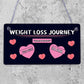 Weight Loss Tracker Chalkboard Journey Hanging Plaque Gift Slimming World Sign