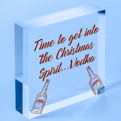 Bar Sign For Home Bar Plaque Vodka Gifts For Her Him Funny Vodka Gifts Xmas