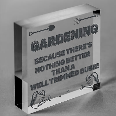 Novelty Garden Hanging Sign Gift For Gardener Garden Shed Plaque Funny Signs