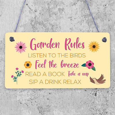 Garden Plaque Hanging Summer House Garden Shed Gifts For Mum Nan Nanny