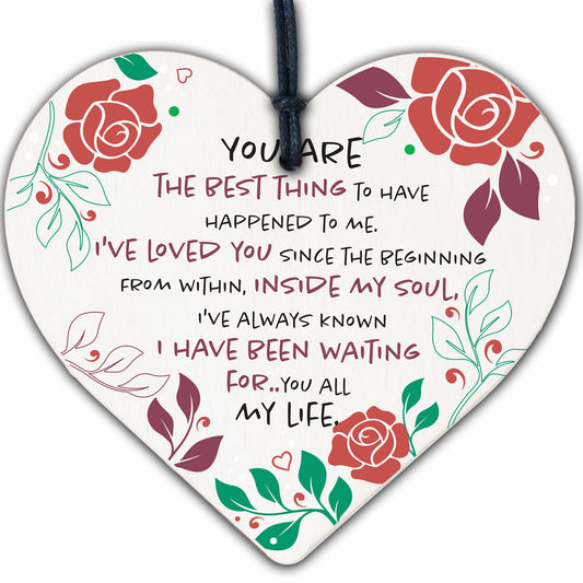 Soulmate Gifts Heart Plaque Anniversary Birthday I Love You Gift For Him For Her