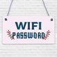 Wifi Password Chalkboard House Warming Gift Hanging Plaque Home Internet Sign