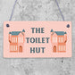 The Toilet Hut Shabby Chic Bathroom Sign Seaside Plaques Beach Nautical Gifts